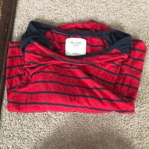 Long Sleeve Red and Black Shirt